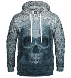Unisex's Pixel Skull Hoodie H-K AFD343