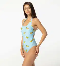 Woman's Duckbuoy Open Back Swimsuit SSOB AFD783