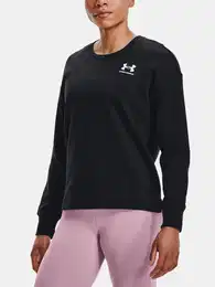 Sweatshirt Rival Fleece Oversize Crew-BLK - Women
