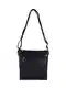 Black women's shoulder bag made of eco-leather