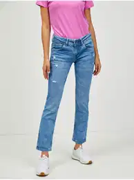 Modr dmsk slim fit dny Saturn - Dmsk