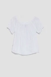 Spanish Flu Open-Shouldered Shirt