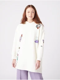 Cream women's oversized hoodie - Women's