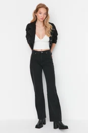 Jeans - Schwarz - iroka noga