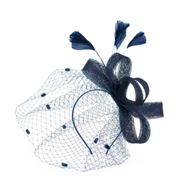 Woman's Fascinator cz22171 Navy Blue