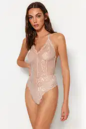 enski bodi Lace detailed
