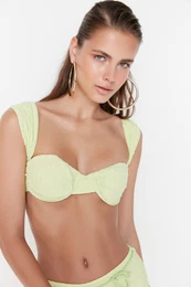 Mint Textured Bikini Top