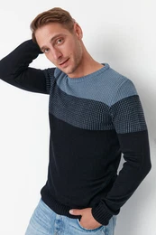 Herren Pullover Color Block