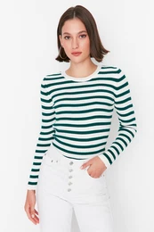 enski pulover Striped