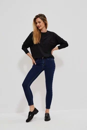 Skinny kavbojke z okrasnimi kamni