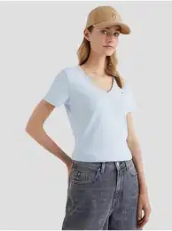 Light blue womens basic T-shirt - Women