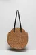 Round straw bag