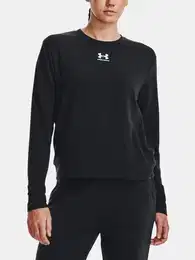 T-Shirt Rival Terry Crew-BLK - Women