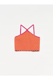 10185 Front Crossover Singlets-fuchsia-pinch.