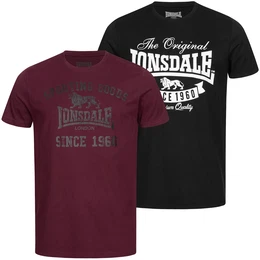 Herren T-shirt 115086-Black/Oxblood