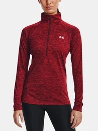 T-Shirt Tech 1/2 Zipper - Twist-RED - Women