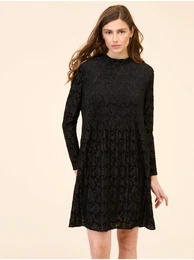 Black Lace Dress - Women