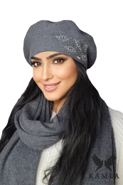 enska baretka Kamea_Beret_K.22.047.07_Graphite