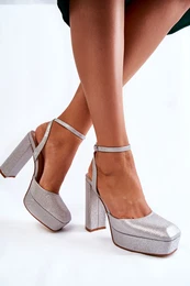 Dmsk sandly tpytiv na podpatku stbrne Rosel