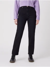Black women's straight fit jeans - Women