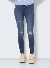 Blue skinny fit jeans with ripped effect Buddy - Women's