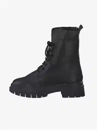 Black leather ankle boots - Ladies