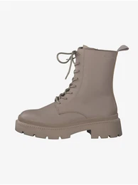 Beige ankle boots - Women's