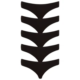 5PACK Women's panties black