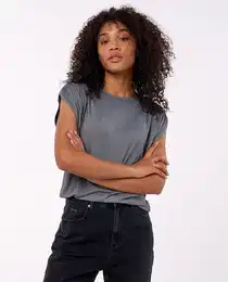 Triko SOFT RIB SYAM FASHION TEE Washed Black