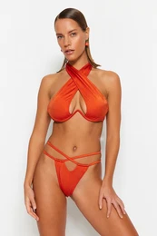cimetov tunel Bikini dno z visokimi nogami