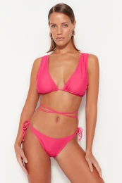 bikini dno v Fuksiji s kravato redno nogo