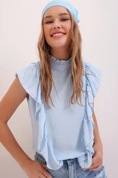 enska bluza Trend Alaat Stili Ruffle