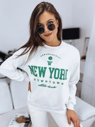 Women's sweatshirt NEW YORK ecru