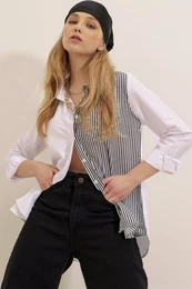 enska srajca Trend Alaat Stili Color Block