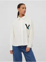 White Ladies Shirt Smurfy - Women