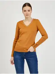 Brown Women's Long Sleeve T-Shirt - Women