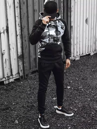 Herren Hoodie Camo