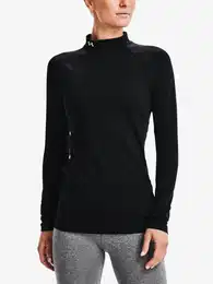 T-Shirt UA CG Authentics Mockneck-BLK - Women