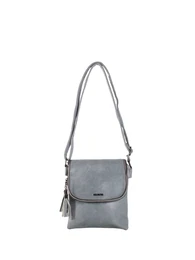 Grey small messenger bag with adjustable strap