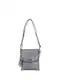 Grey small messenger bag with adjustable strap