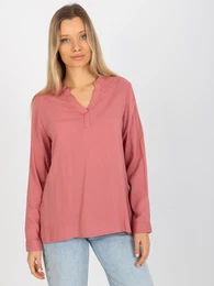 Blouse-D73761M11081A-dark pink