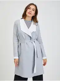 Light grey Ladies Cardigan with Tie - Ladies