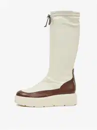 Cream women's platform boots Hgl - Women's