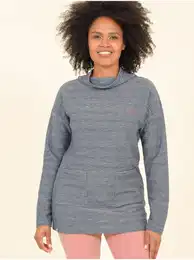 Blue Striped Women's Sweatshirt - Women