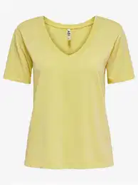 Yellow basic t-shirt Farock - Women's