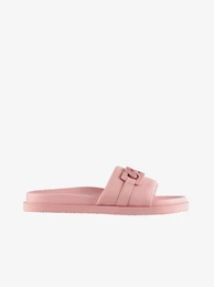 Pink women's leather slippers Hgl Gemma - Women's