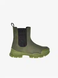 Green suede chelsea boots - Women's