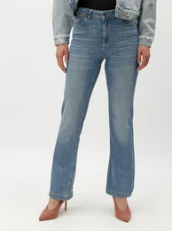 Light blue women's flared jeans Flora - Women