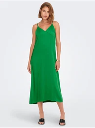 Zelene dame Saten Midishdresses za obealnike SAMO Cosmo - enske