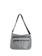 Šedá velká messenger taška se zipy